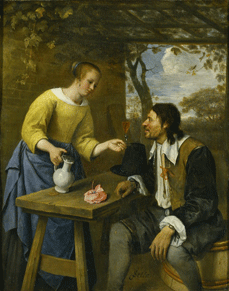 (Photo: Jan Steen, The Tired Traveller, c.1660-1661, National Trust, Upton House, Warwickshire – The Bearsted Collection)