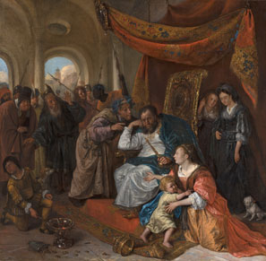 (Photo: Jan Steen, Moses and Pharaoh’s Crown, c.1670, Mauritshuis, The Hague)
