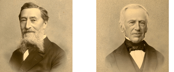 Christiaan Henny and Gerrit-Jan Dercksen, founders of De Nederlanden van 1845, 1880